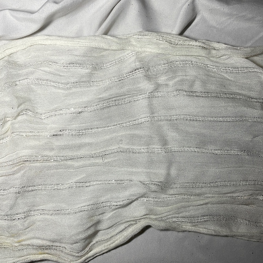 White Scarf With Tinsel. The Children's Place. One Size